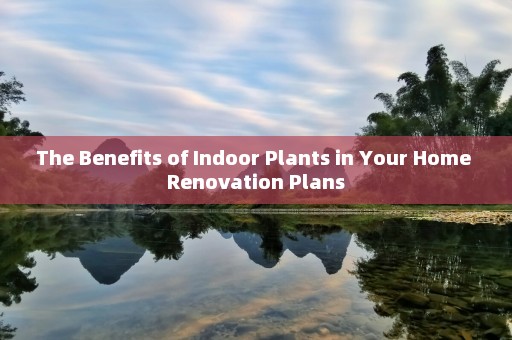 The Benefits of Indoor Plants in Your Home Renovation Plans