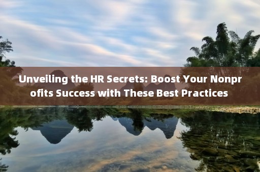 Unveiling the HR Secrets: Boost Your Nonprofits Success with These Best Practices 