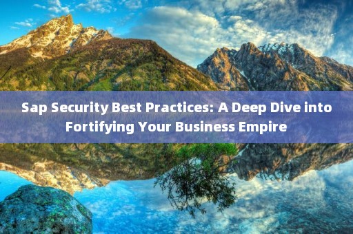 Sap Security Best Practices: A Deep Dive into Fortifying Your Business Empire 