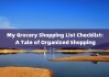 My Grocery Shopping List Checklist: A Tale of Organized Shopping