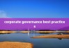 corporate governance best practices