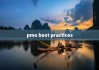 pmo best practices