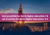 best practices for dei in higher education丨Best Practices for DEI in Higher Education: A Specialists Perspective 